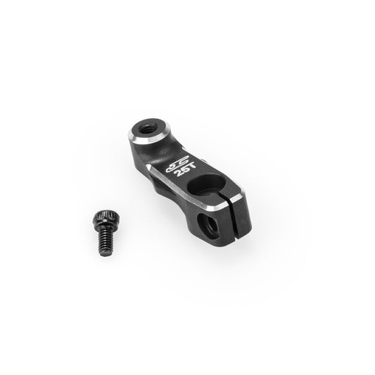 25T RC10B7.1 15.5mm Alloy Clamp Servo Horn Black