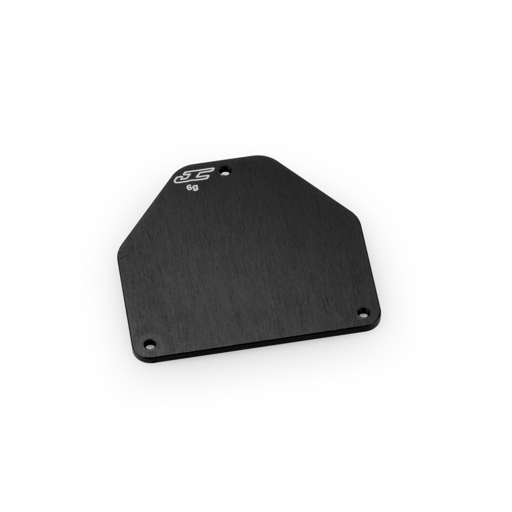 RC10B7.1 Aluminum Servo Weight Plate (6g) - Black
