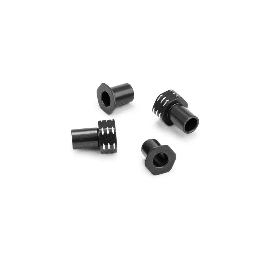 RC10B7.1 Alloy Caster Hat Bushings 0/3mm 4pcs Blue