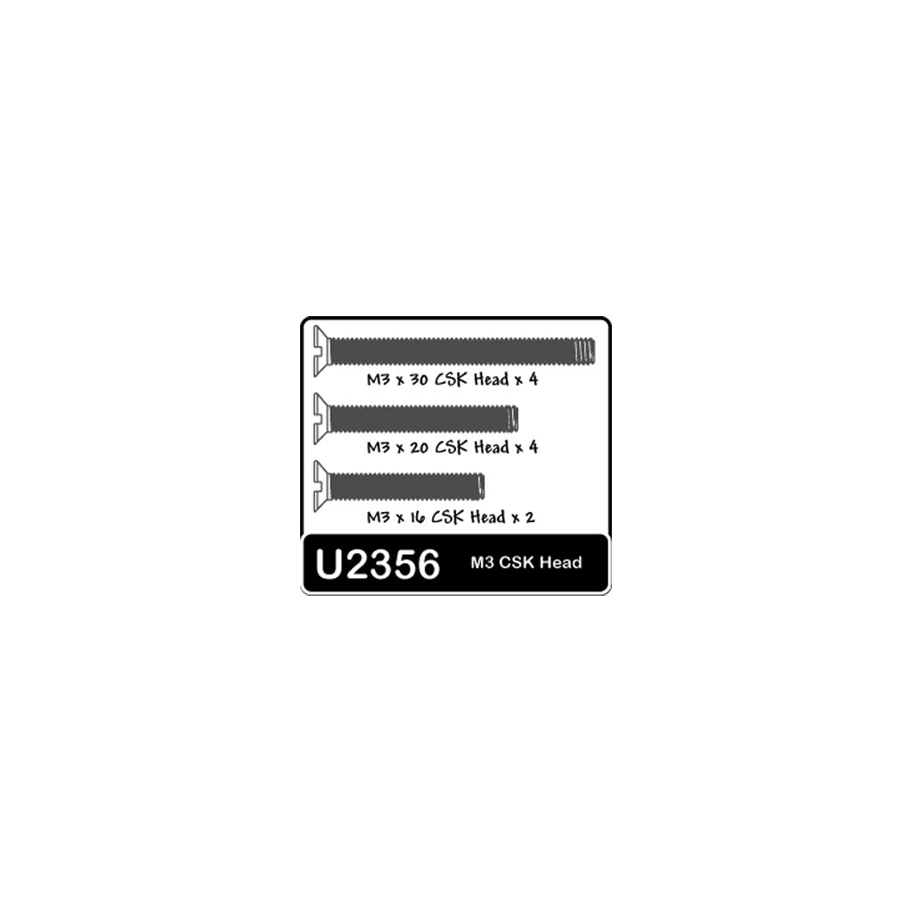 SPEED PACK - M3x16-30 Csk Screws (pk12)