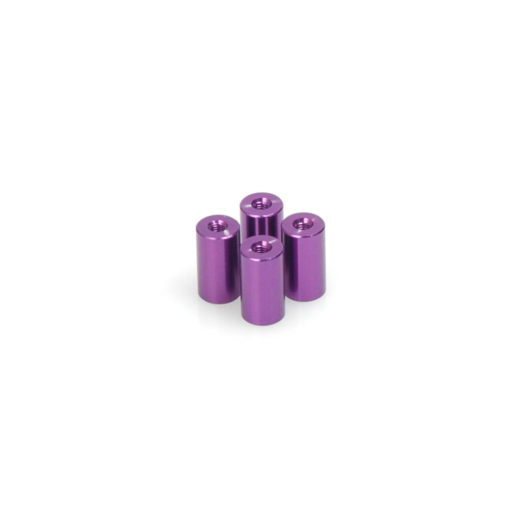 Purple Alloy Spacer - M3x14 pk4