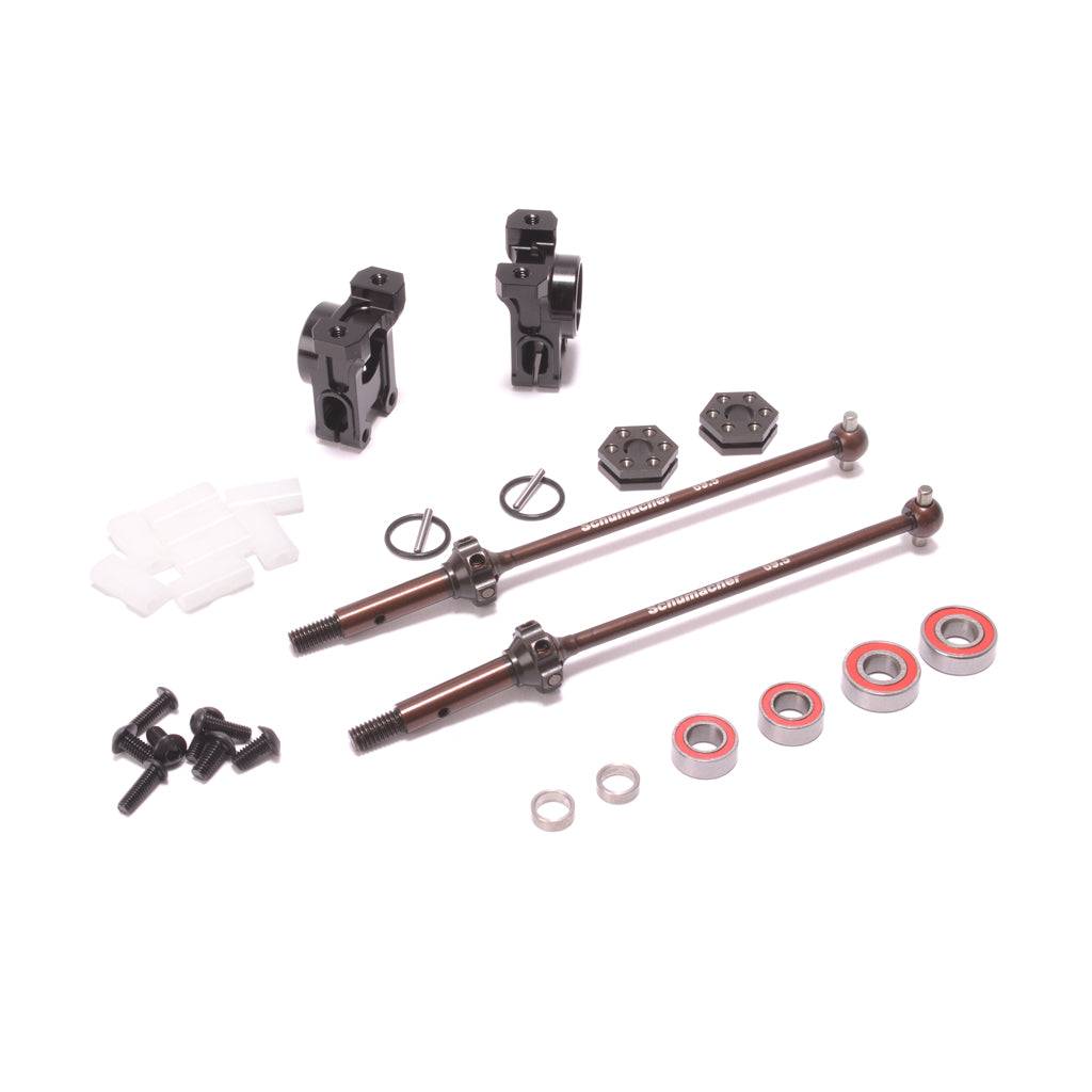 Option Alloy Rear Hub / CVD Assembly (-2mm) - L1R