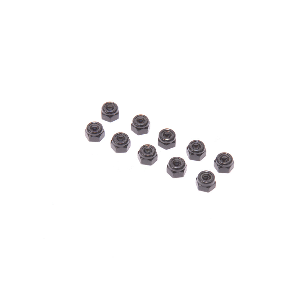SPEED PACK - M4 Alloy Nyloc Nuts - Black - pk10