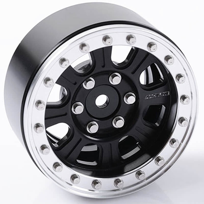 RC4WD RACELINE MONSTER 1.9" BEADLOCK WHEELS (BLACK/SILVER)