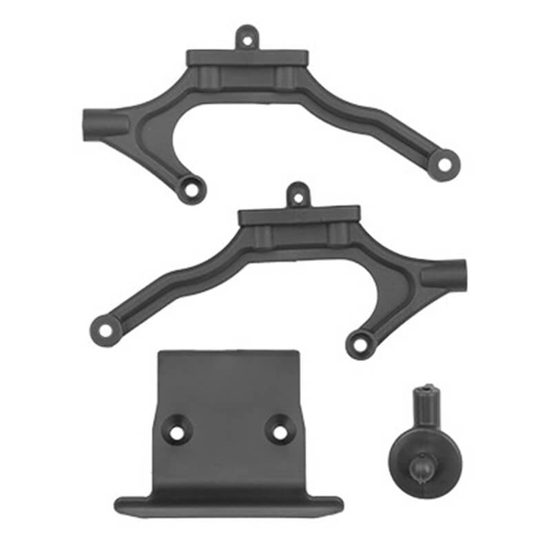 TEAM ASSOCIATED RB10 RETRO BODY MOUNT SET, GREY