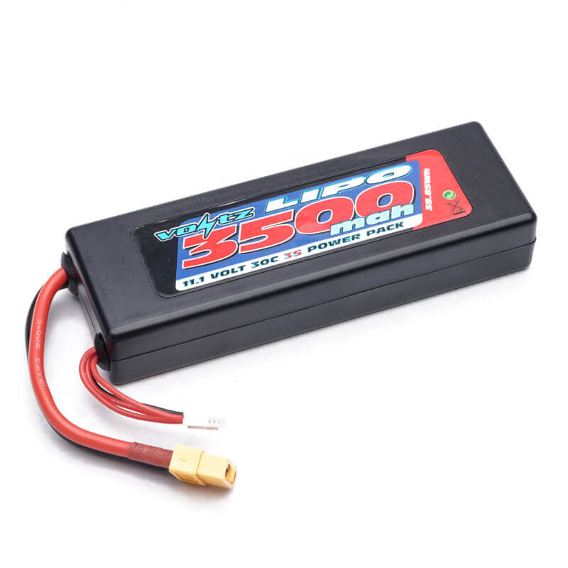 VOLTZ 3500mAh HARD CASE 11.1V 3S 30C LiPo BATTERY w/XT60