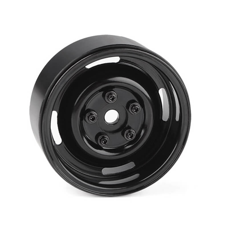 RC4WD 1.9" LANDIES VINTAGE STAMPED STEEL B/LOCK WHEELS BLACK