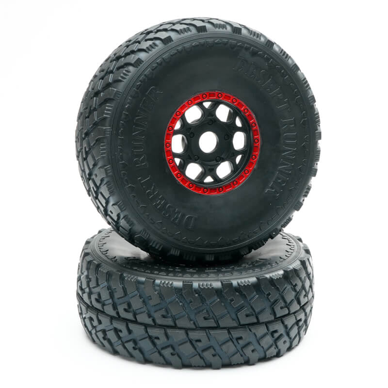 FTX GRAND APACHE MOUNTED WHEEL & TYRE (PR) - RED