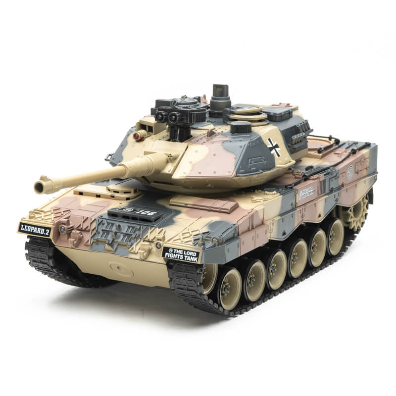 BROTHER TANK RC TANK 1:18 GERMAN LEOPARD 2 DESERT CAMO