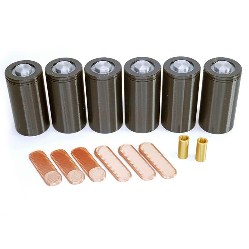 CENTRO VINTAGE DUMMY 6 CELLS PACK WITH HARDWARE (3D PRINTED)