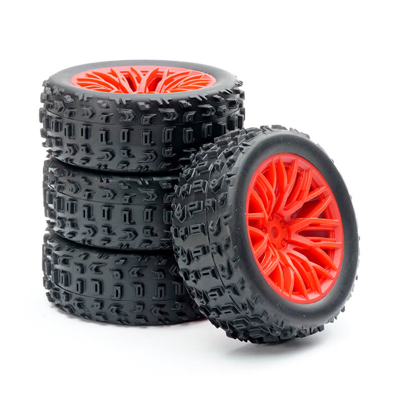 FASTRAX ARRMA GROM WHEEL/TYRE 1/18 SET (4PC)
