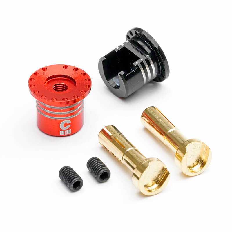 CENTRO ALUMINIUM HEATSINK PLUG GRIPS WITH 4MM BULLETS
