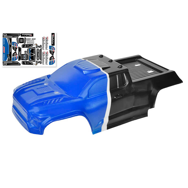 CORALLY POLYCARBONATE BODY FURAGO XD PAINTED/CUT/DECALS BLUE