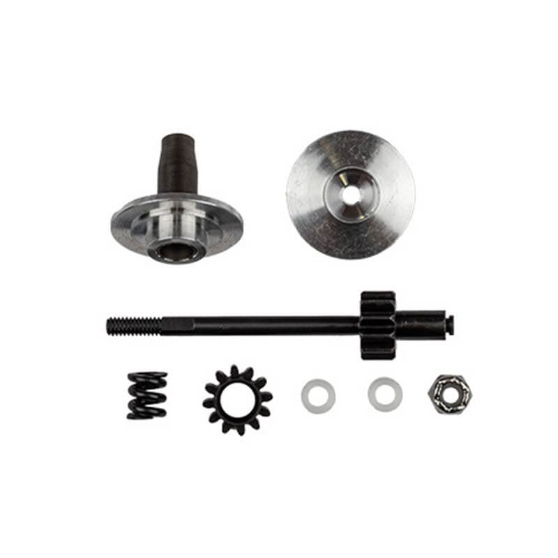 TEAM ASSOCIATED RC10 6-GEAR TRANS TOP SHAFT/PINION/HUB/SPR