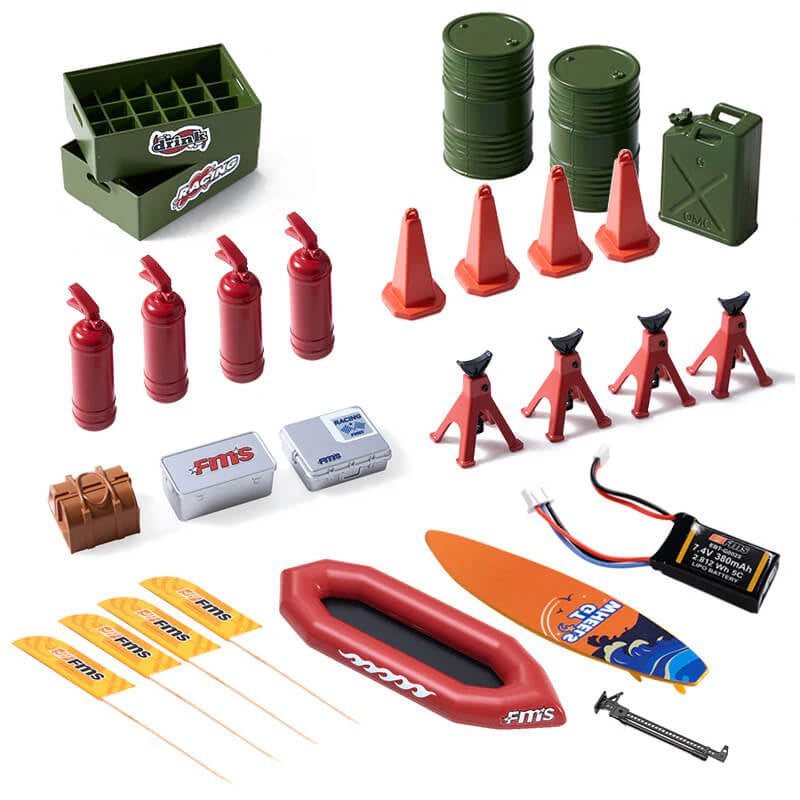FMS LAND ROVER TROPHY DECORATION SET WITH BATTERY
