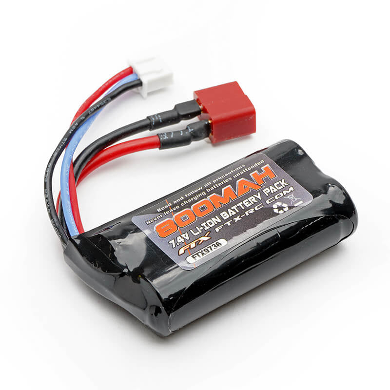 FTX TRACER LI-ION 7.4V 800MAH BATTERY (DEANS CONNECTOR)