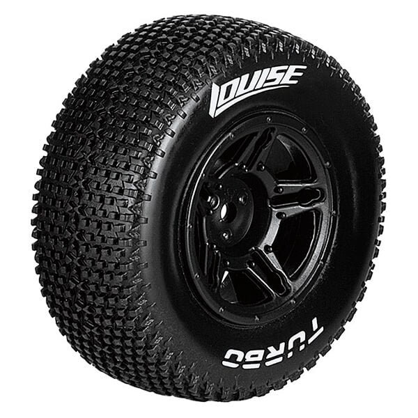 LOUISE RC SC-TURBO 1/10 RR SUPER SOFT SLASH RR , SLASH 4*4 BLACK