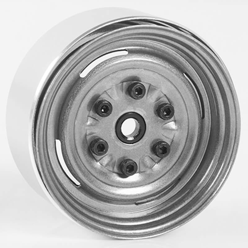 RC4WD VINTAGE YOTA 6 LUG STAMPED STEEL 1.55" BEADLOCK WHEELS