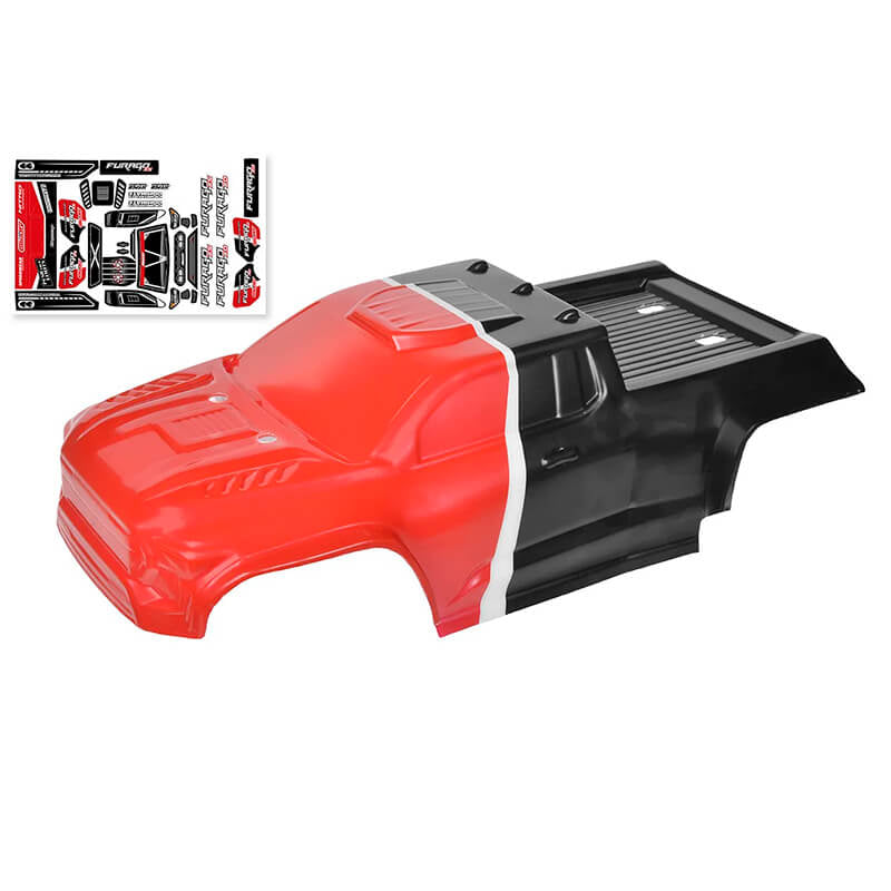 CORALLY POLYCARBONATE BODY FURAGO XD PAINTED/CUT/DECALS RED