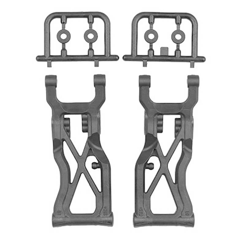 TEAM ASSOCIATED RC10B7.1 FT CARBON REAR SUSPENSION ARMS V2 81MM