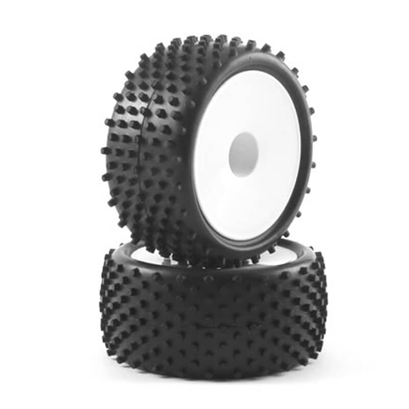 Fastrax 1/10th Mounted Buggy Tyres Lp 'Stub' Rear