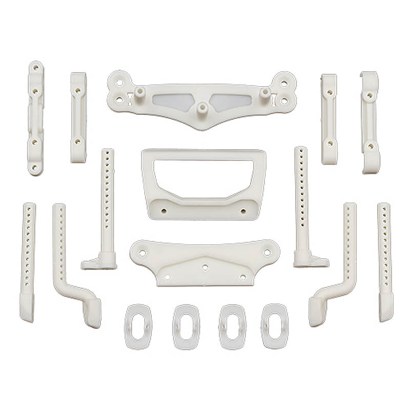 TEAM ASSOCIATED DC10 ARM/BODY/ BUMPER MOUNTS - NATURAL