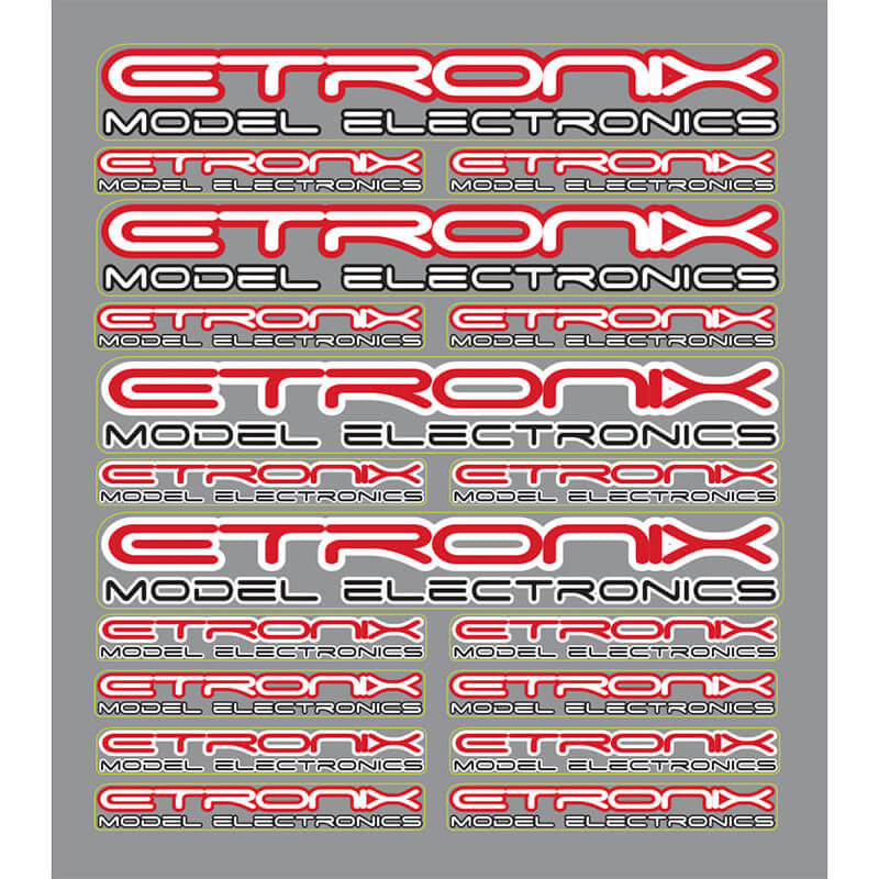 ETRONIX MINI DECAL SHEET