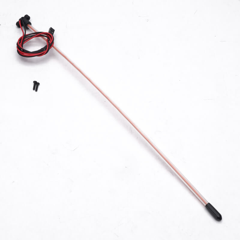 FASTRAX LED WHIP LIGHT ANTENNA W/MOUNT 1/10TH - RED