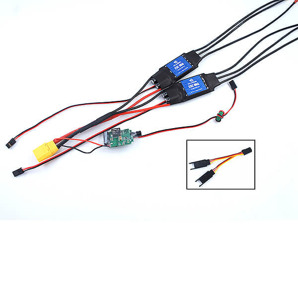 XFLY TWIN 60A BRUSHLESS ESC WITH 8A BEC