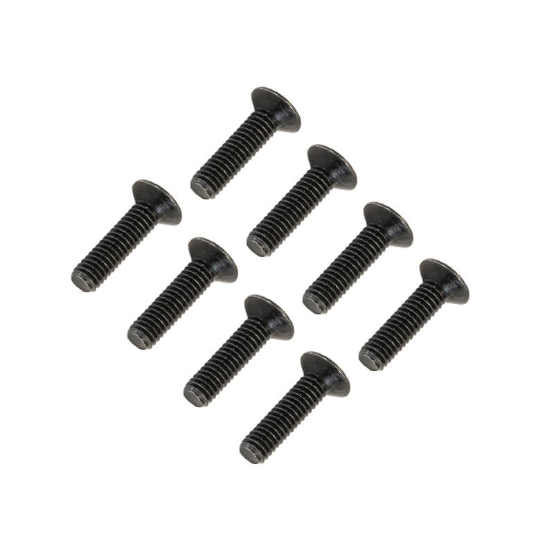 FTX FLAT HEAD HEX SCREW M3 X 10MM (8PC)