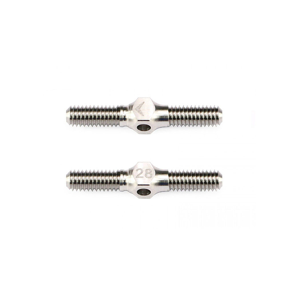 64 Ti Turnbuckle 4mm x 28mm (1-1/8') - (2)