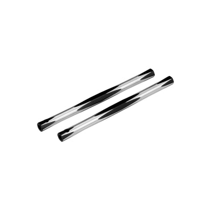 RC10 Diamond Nose Brace Tubes, Silver-2pc