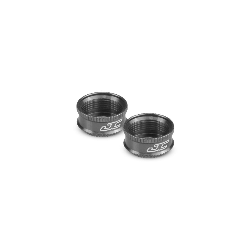 Fin, VCS3 Shock Bottom Cap - Blue (Assoc. 13mm)
