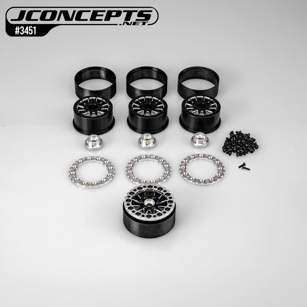 Pioneer - RC10T 2.2 Narrow Front Wheel Black 4pc