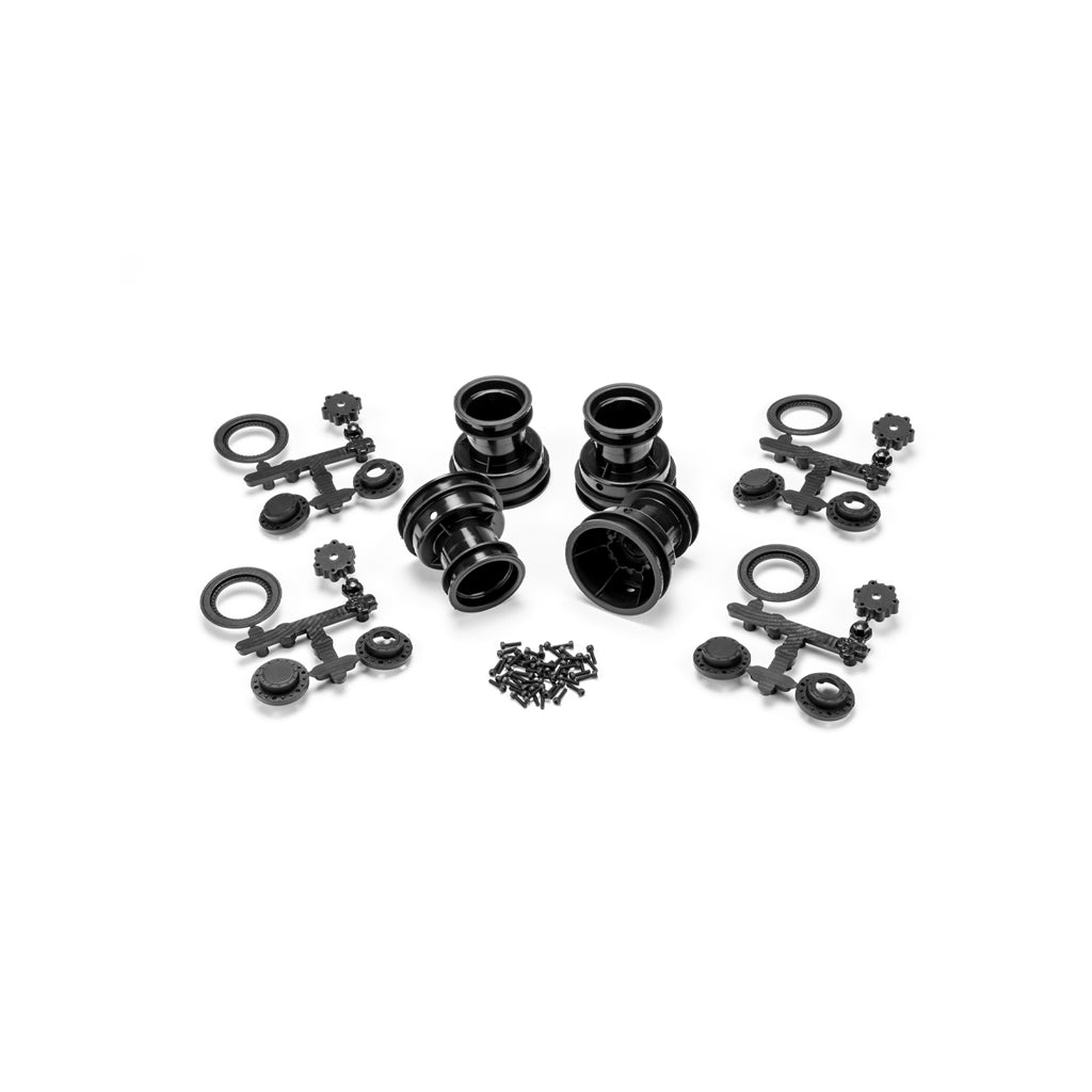 Pioneer - RC10T 2.2 Narrow Front Wheel Black 4pc