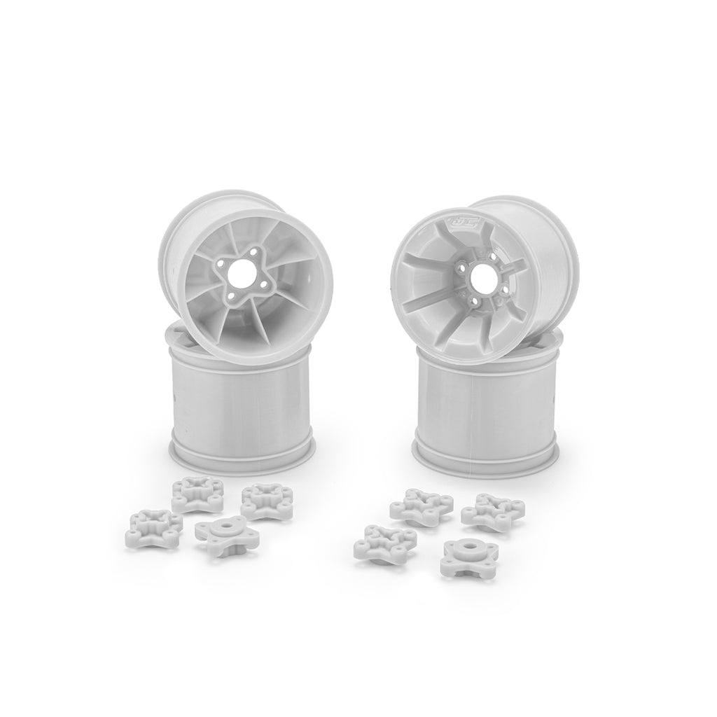 Pioneer - RC10T 2.2 Rear Wheel White + Adapter 4pc