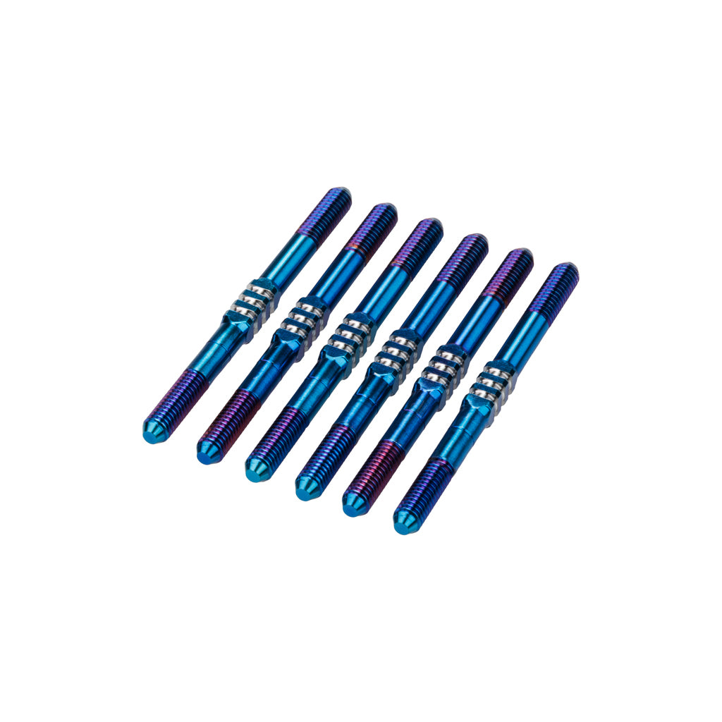 RC10B7.1 3.5 x 48mm Fin Ti Turnbuckle Blue 6pc