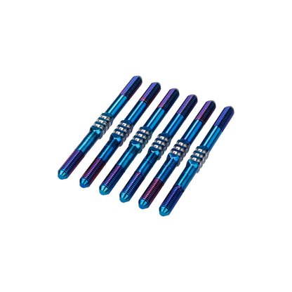 RC10B7.1 3.5 x 48mm Fin Ti Turnbuckle Blue 6pc