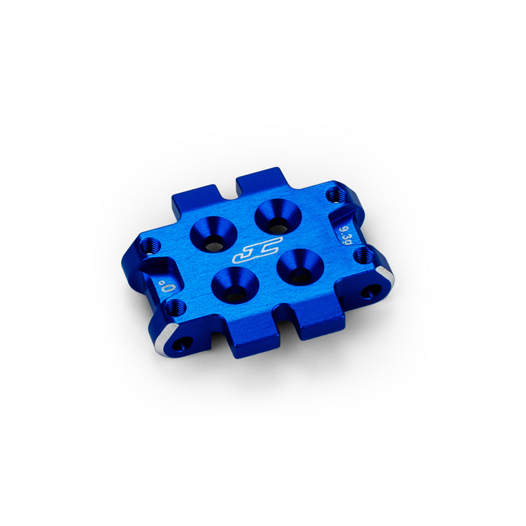 RC10B7.1 Front Bulkhead 0 deg (9.3g) Alloy - Blue