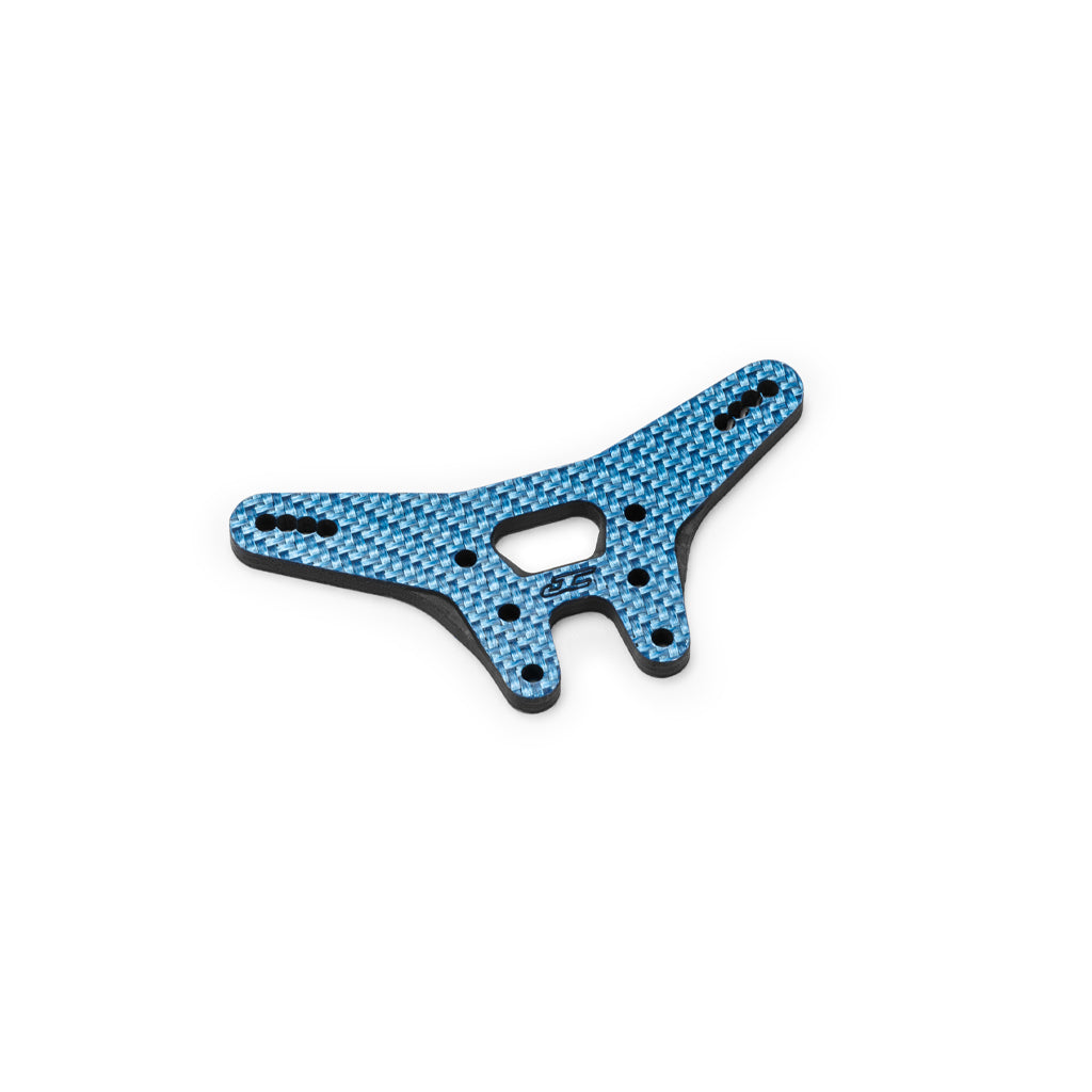 RC10B7.1 Carbon Fiber Rear Shock Tower - Blue