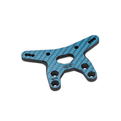 RC10B7.1 -2mm Carbon Fibre Front Shock Tower Black