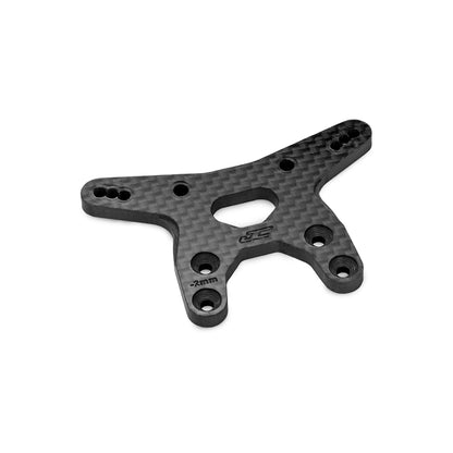 RC10B7.1 -2mm Carbon Fibre Front Shock Tower Black