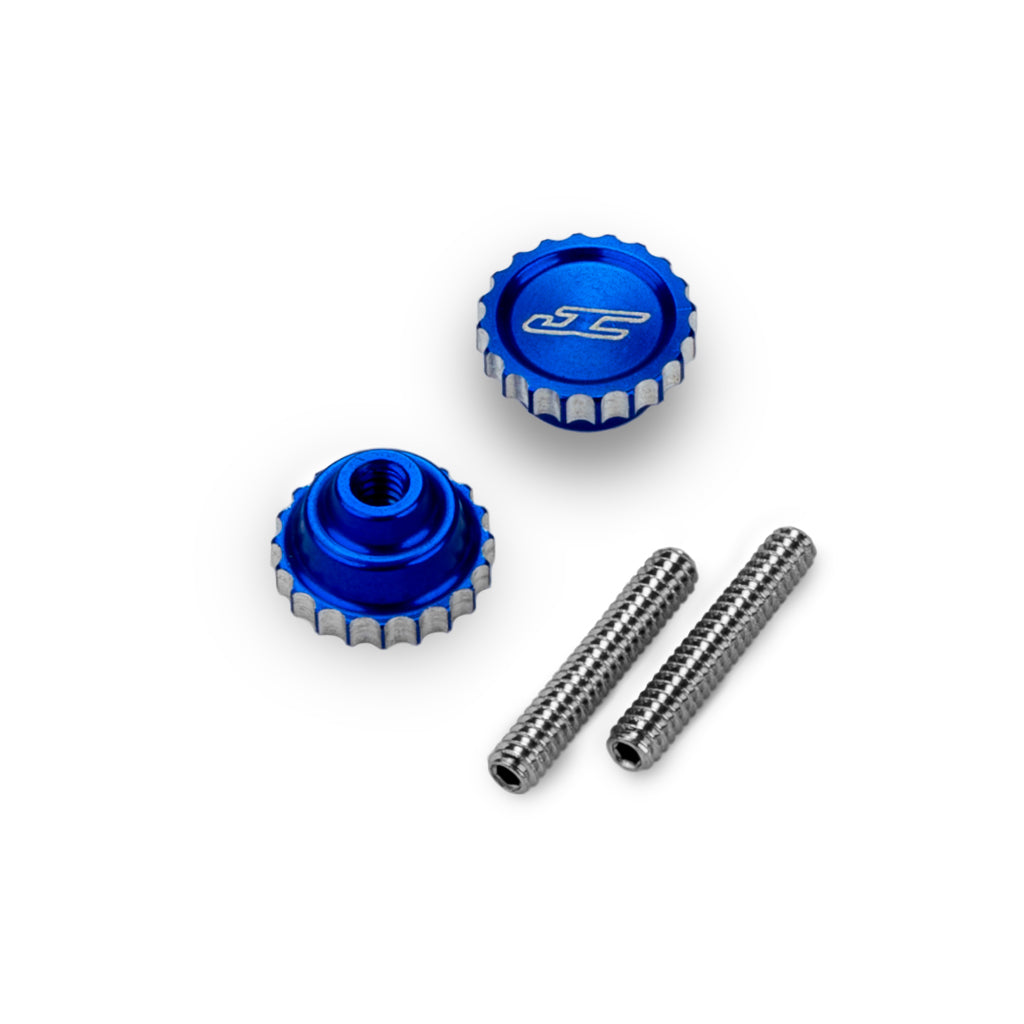 4-40 Future Thumb Nut w/ Set Screw 2pc - Black