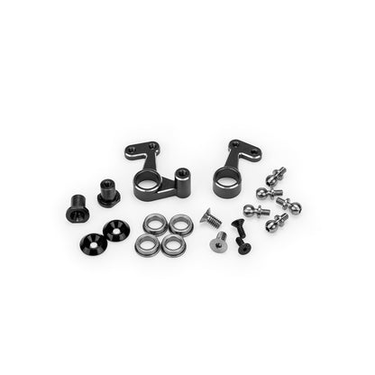 RC10 | FT Gen2 Alloy Steering Bellcrank Set  Black
