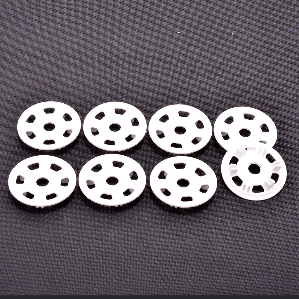 Oval/Mini Wheel Disc Protectors White - 4 pr