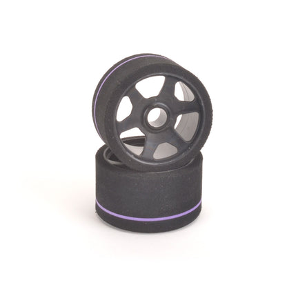 1/12 Standard Rear Rims - Black - 2 pairs