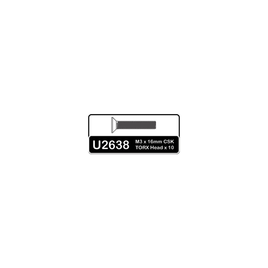 SPEED PACK - Torx M3x16mm Csk Hd Screws