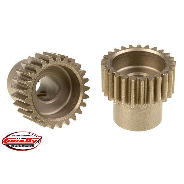 CORALLY 48 DP PINION SHORT HARDENED STEEL 25 TEETH 5MM