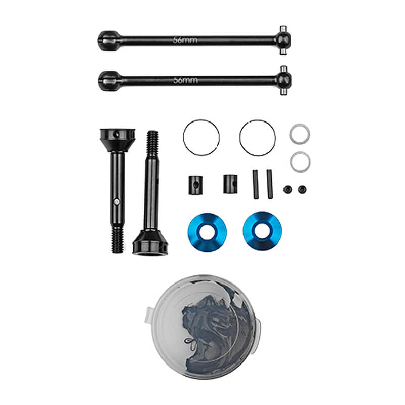 TEAM ASSOCIATED RC10 CVA SET 3/16" AXLE, 56MM