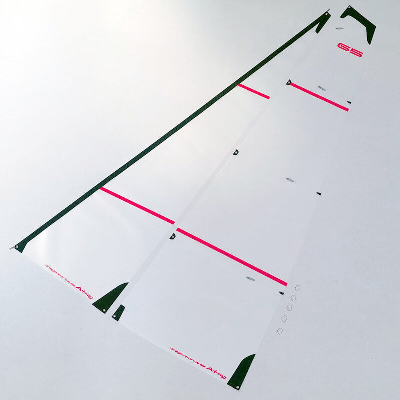 JOYSWAY DF65V6-V8 A+ SAIL SET 50 MICRON MYLAR, ROUND TUBE PA